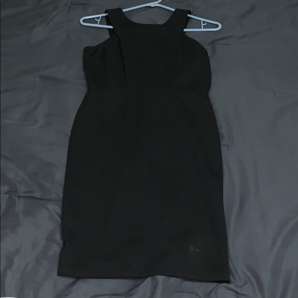 Black clubbing dress open back